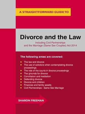 cover image of A Straightforward Guide to Divorce and the Law